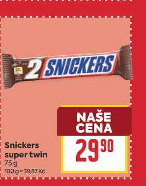 Snickers super twin 75g