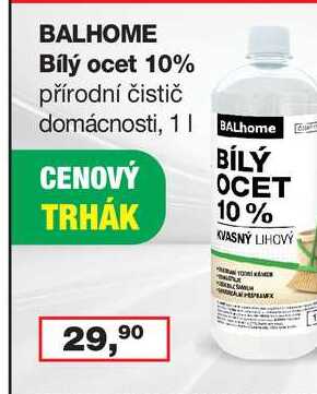 BALHOME Bílý ocet 10% 1 l