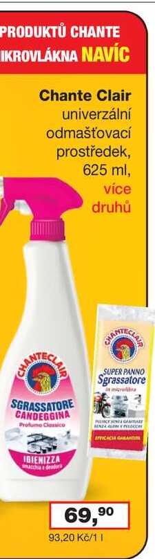 Chante Clair 625 ml Ráj drogerie