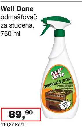 Well Done 750 ml Ráj drogerie