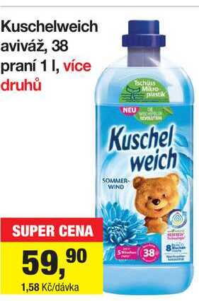 Kuschelweich aviváž, 38 praní 1 I