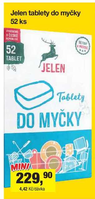 Jelen tablety do myčky 52 ks Šlak