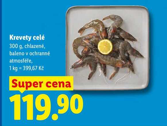 Krevety celé, 300 g