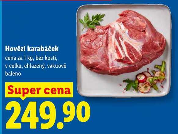 Hovězí karabáček, cena za 1 kg
