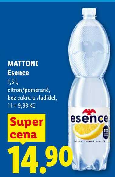 MATTONI Esence, 1,5 l