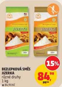 BEZLEPKOVÁ SMĚS JIZERKA různé druhy, 1 kg