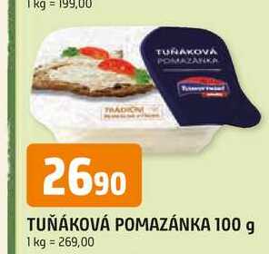 TUŇÁKOVÁ POMAZÁNKA 100 g