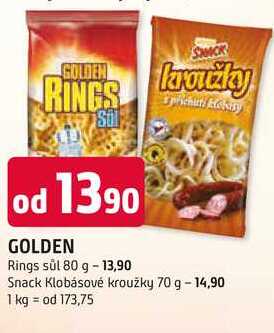 GOLDEN Rings sůl 80 g