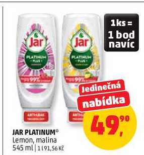 JAR PLATINUM Lemon, 545 ml