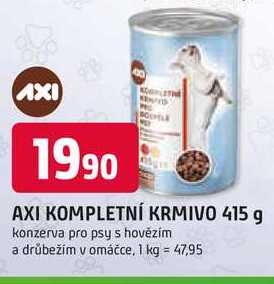AXI KOMPLETNÍ KRMIVO 415 g konzerva pro psy 