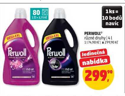 PERWOLL různé druhy, 4 l Penny Market