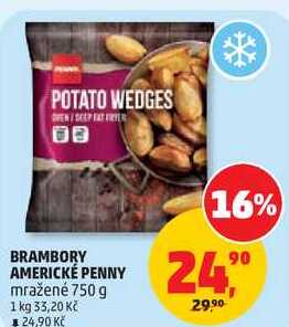 AMERICKÉ PENNY mražené, 750 g 