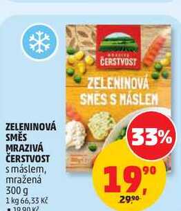 ZELENINOVÁ SMĚS MRAZIVÁ ČERSTVOST s máslem, mražená, 300 g
