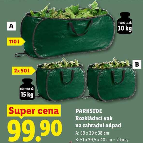 PARKSIDE Rozkládací vak na zahradní odpad