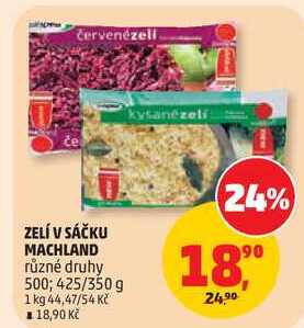 ZELÍ V SÁČKU MACHLAND různé druhy, 500; 425/350 g
