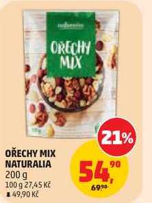 OŘECHY MIX NATURALIA, 200 g 