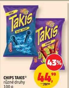 CHIPS TAKIS různé druhy, 100 g