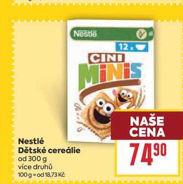 Nestlé Dětské cereálie od 300 g