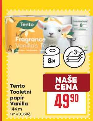 Tento Toaletní papír Vanilla 144 m 