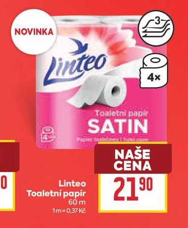 Linteo Toaletni papír 60m
