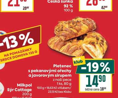Pletenec s pekanovými ořechy a javorovým sirupem 80g