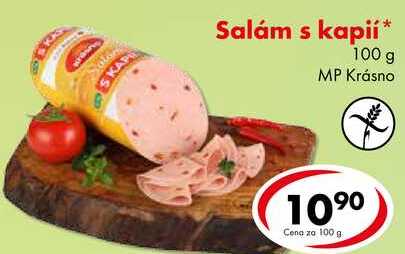 Salám s kapií, 100 g
