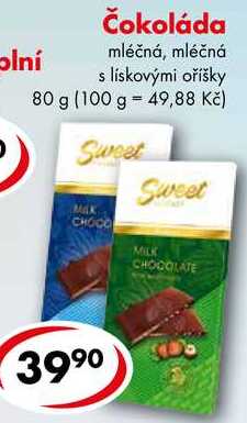 Čokoláda, 80 g