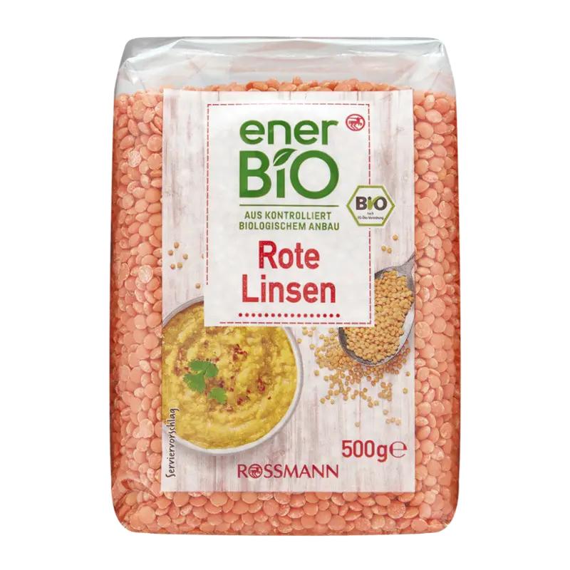 enerBiO BIO červená čočka, 500 g