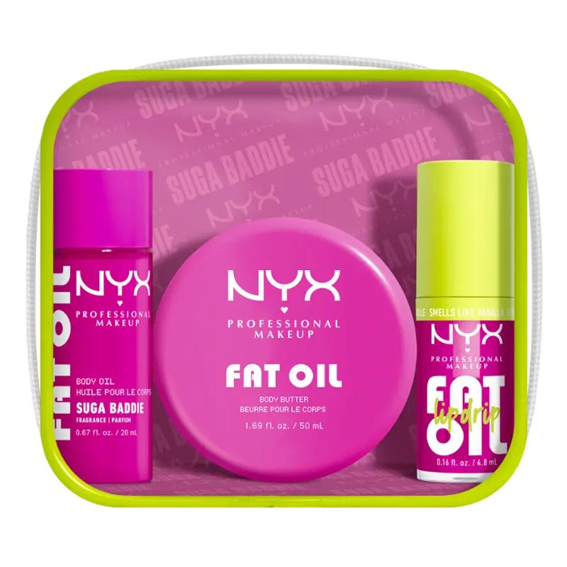 NYX Body Sada na rty a tělo Fat Oil, 1 ks