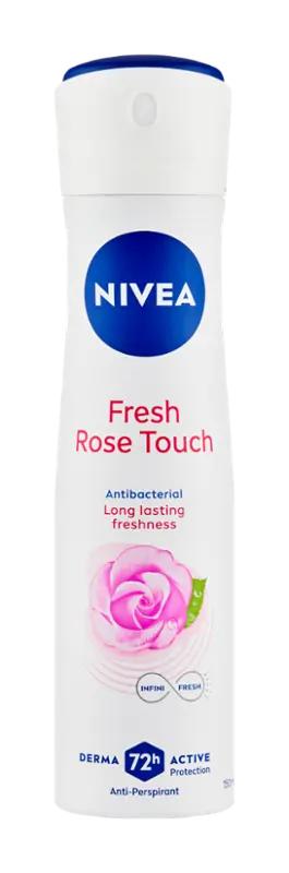 NIVEA Antiperspirant sprej pro ženy Fresh Rose Touch, 150 ml ROSSMANN