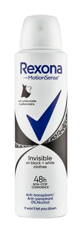 Rexona Antiperspirant sprej pro ženy Invisible on Black+White clothes, 150 ml ROSSMANN
