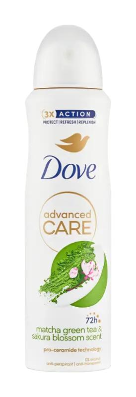 Dove Antiperspirant sprej pro ženy Advanced Care Matcha a Zelený čaj, 150 ml ROSSMANN