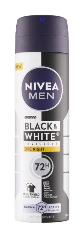 NIVEA Men Antiperspirant sprej pro muže Black & White Epic Night, 150 ml ROSSMANN