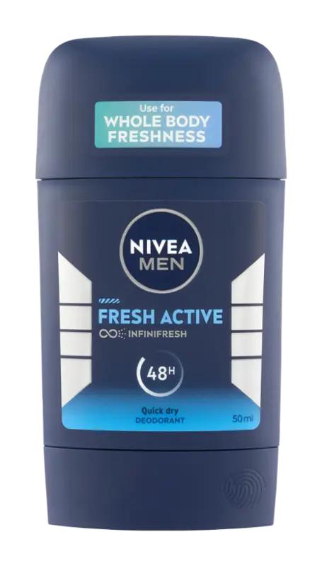 NIVEA Men Deodorant tuhý pro muže Fresh Active, 50 ml ROSSMANN
