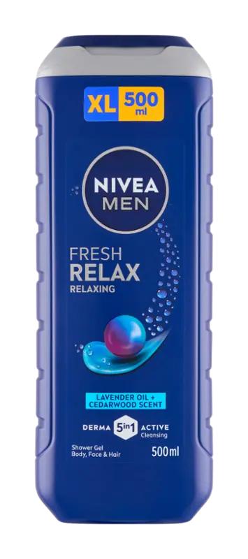 NIVEA Men Sprchový gel pro muže 3v1 Total Relax, 500 ml ROSSMANN