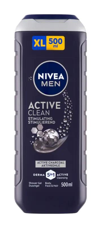 NIVEA Men Sprchový gel pro muže 3v1 Active Clean, 500 ml