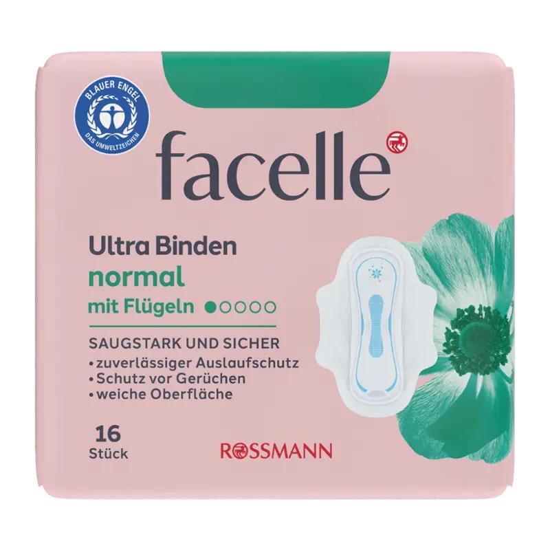 Facelle Hygienické vložky Ultra Normal s křidélky, 16 ks ROSSMANN