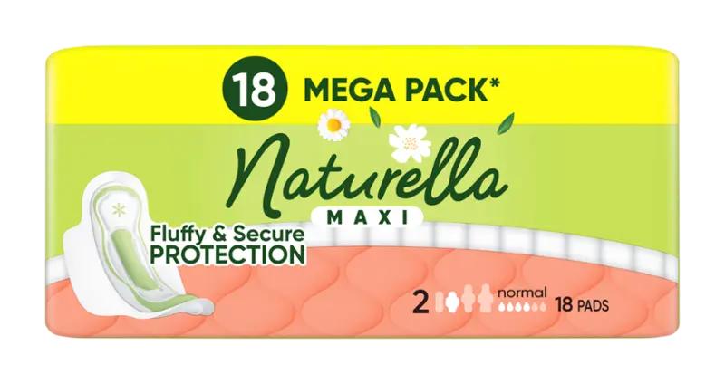 Naturella Hygienické vložky Maxi s křidélky vel. 2, 18 ks