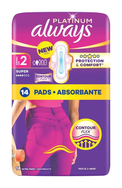 Always Hygienické vložky Platinum Super s křidélky vel. 2, 14 ks ROSSMANN
