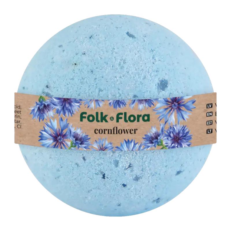 Folk&Flora Bomba do koupele Chrpa, 130 g ROSSMANN