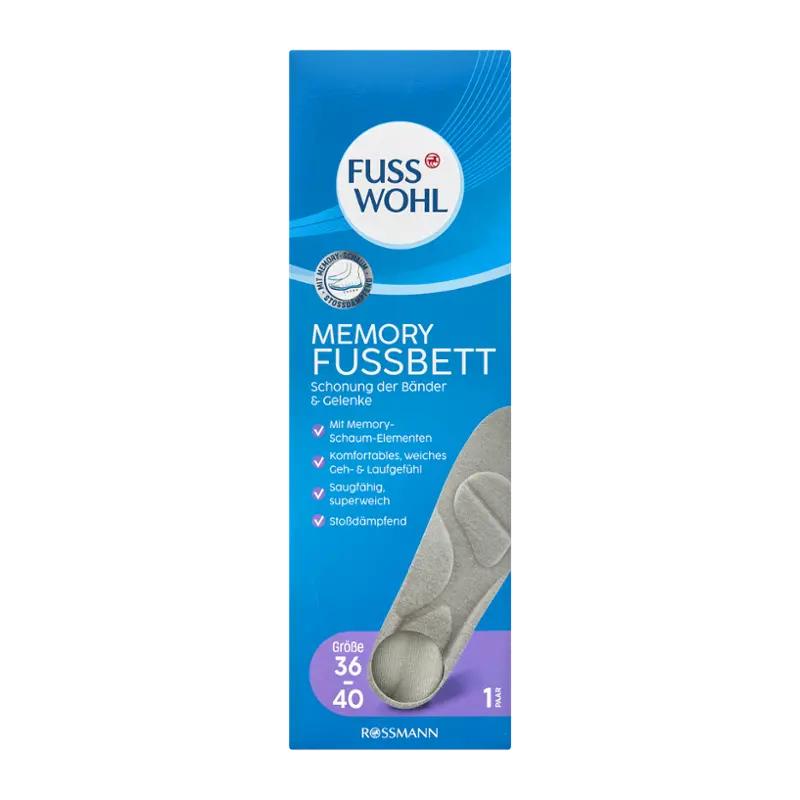 Fusswohl Vložky do bot s paměťovou pěnou vel. 36-40, 1 ks ROSSMANN