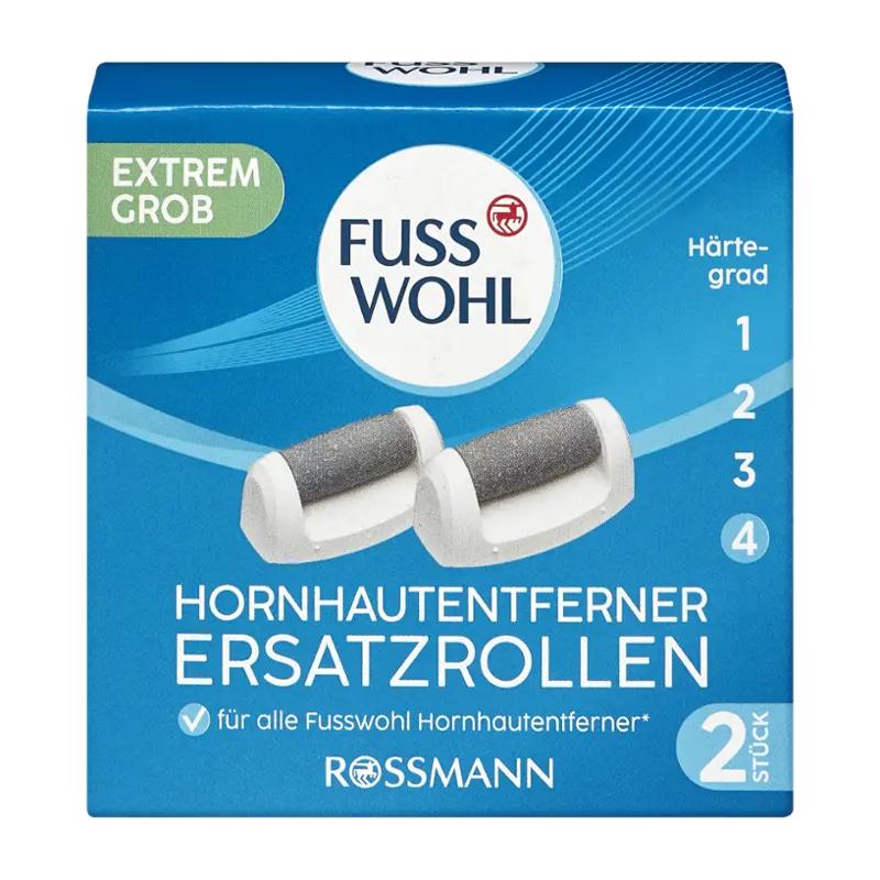 Fusswohl Náhradní hlavice k elektrickému pilníku, extra hrubost 3+, 2 ks ROSSMANN