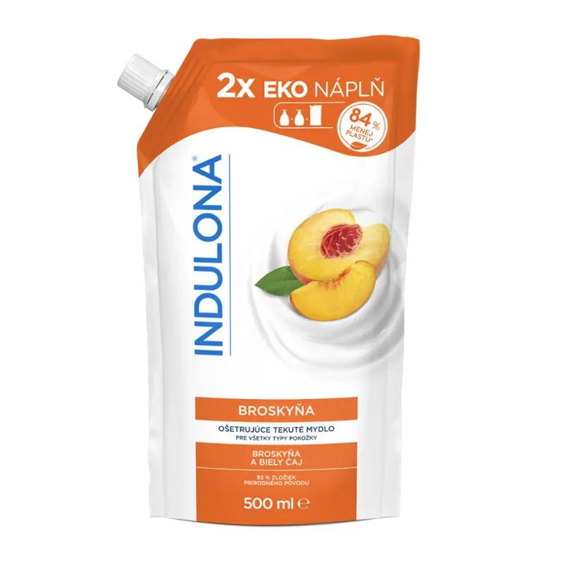 Indulona Tekuté mýdlo Broskev náhradní náplň, 500 ml