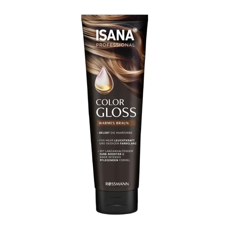 ISANA Professional Maska na vlasy Color Gloss Warm Brown, 150 ml ROSSMANN