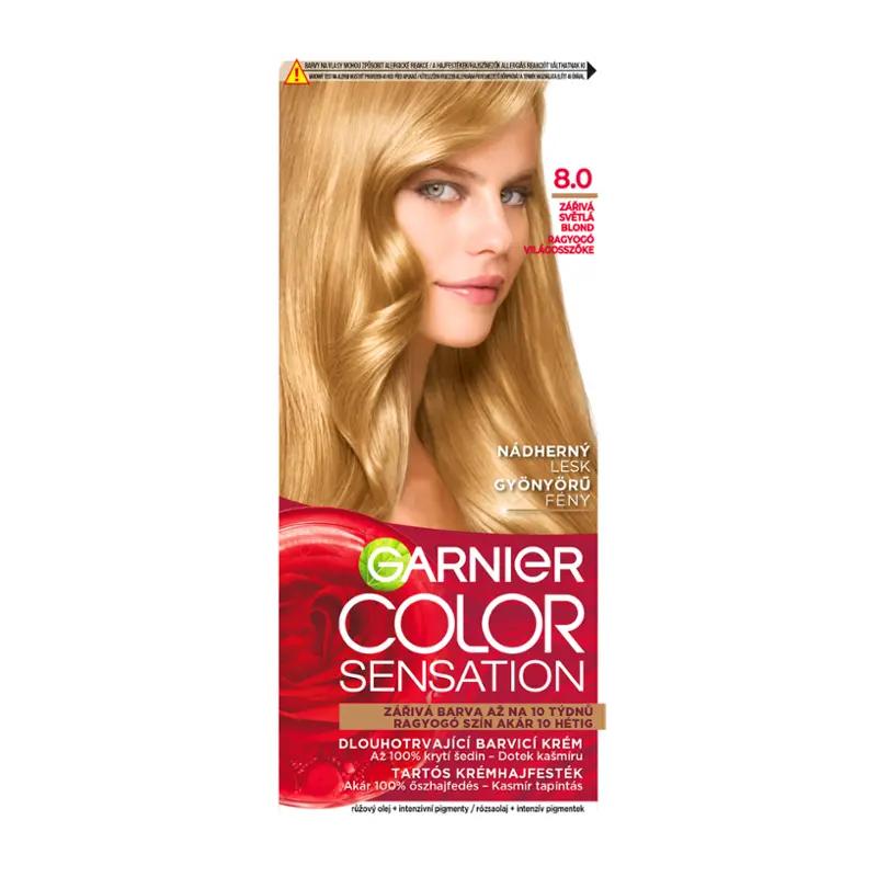 Garnier Barva na vlasy Color Sensation 8.0 zářivá světlá blond, 1 ks ROSSMANN