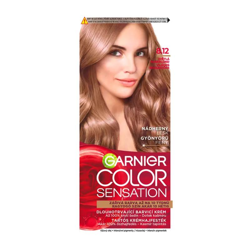 Garnier Barva na vlasy Color Sensation 8.12 světlá roseblond, 1 ks ROSSMANN