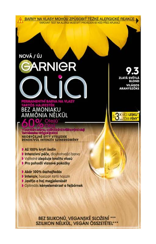 Garnier Permanentní barva na vlasy Olia bez amoniaku 9.3 zlatá světlá blond, 1 ks ROSSMANN