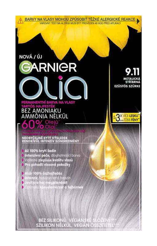 Garnier Permanentní barva na vlasy Olia bez amoniaku 9.11 metalická stříbrná, 1 ks ROSSMANN