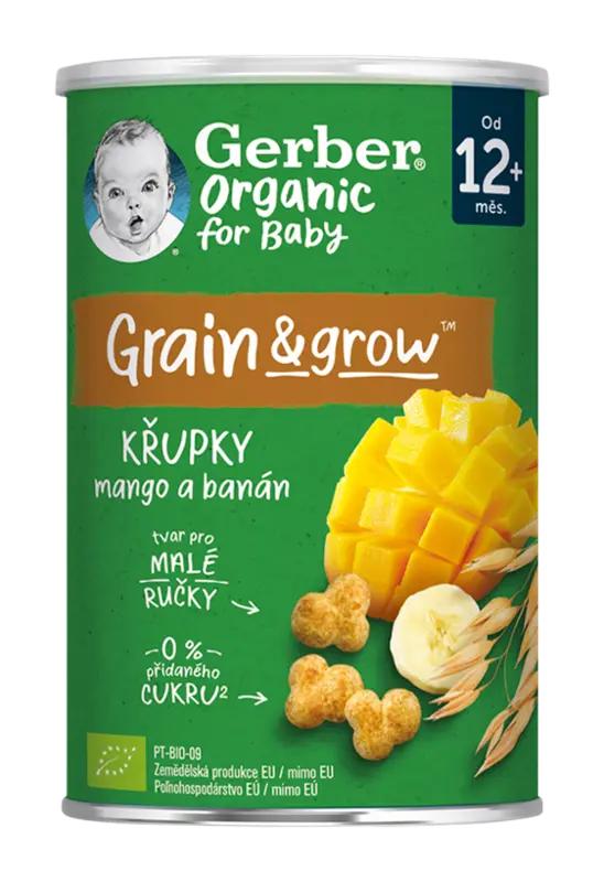 Gerber Organic křupky s mangem a banánem, 35 g ROSSMANN