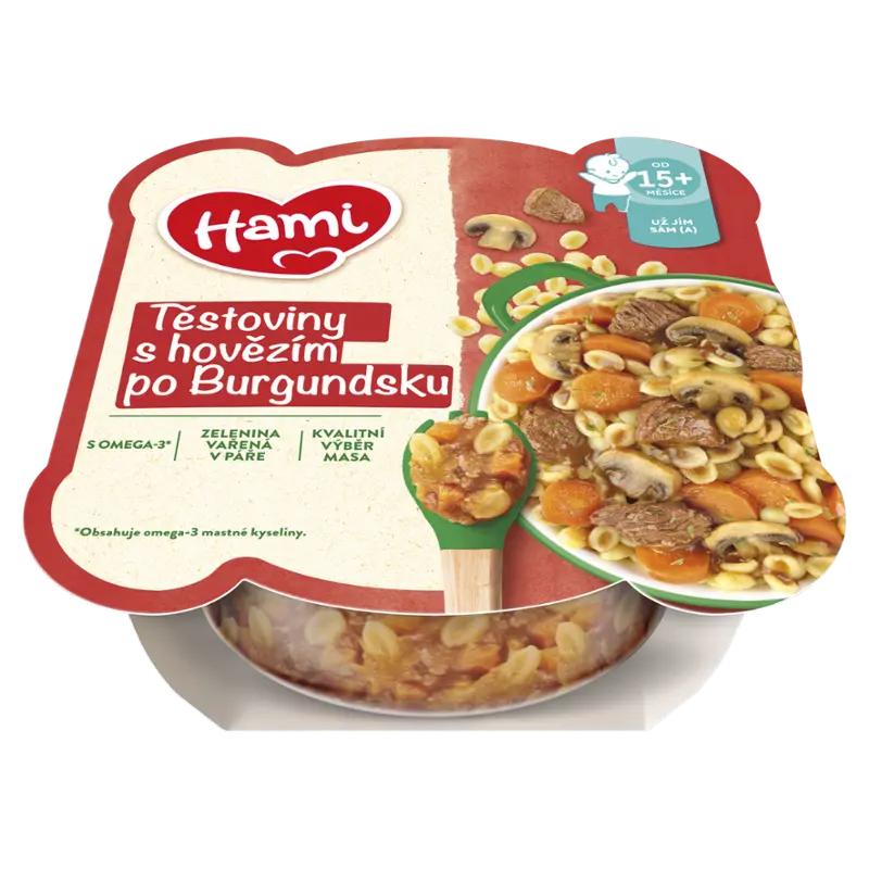 Hami Těstoviny s hovězím po Burgundsku